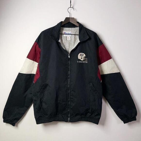 Lafayette College Colorblock Windbreaker 2XL XXL Boathouse USA Jacket VTG - Picture 1 of 12